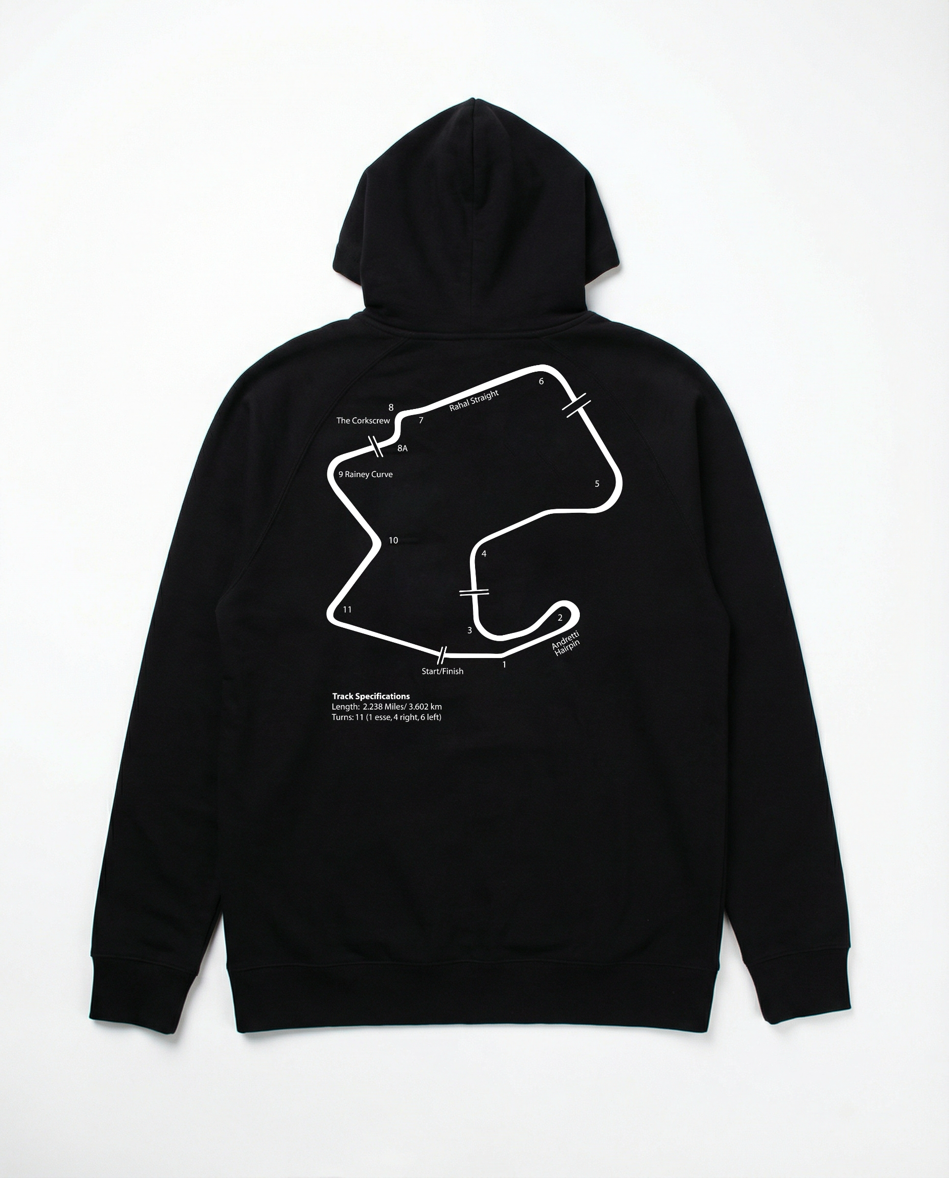 TRACK OUTLINE ZIP UP HOODIE