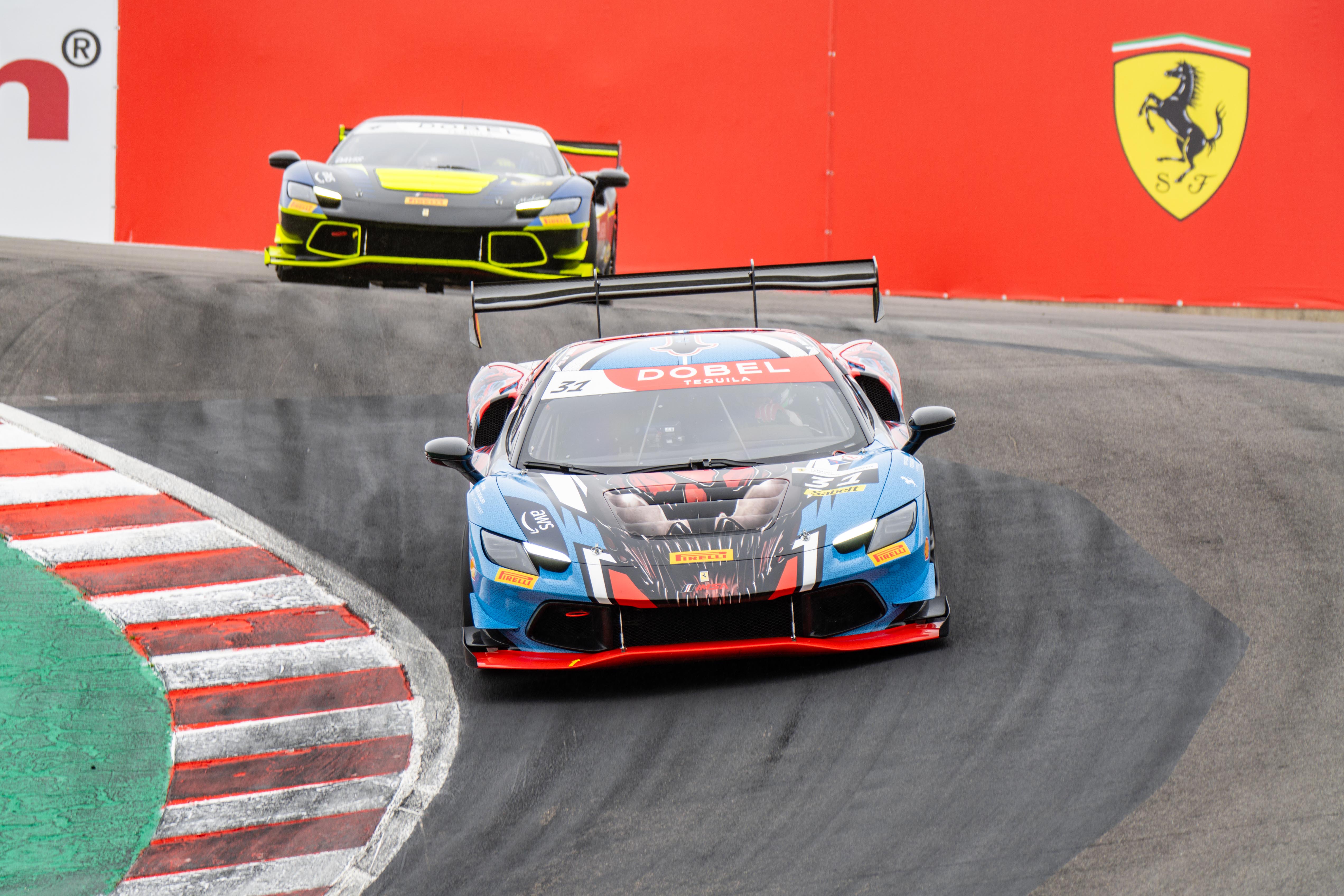 Ferrari Challenge race cars at WeatherTech Raceway Laguna Seca