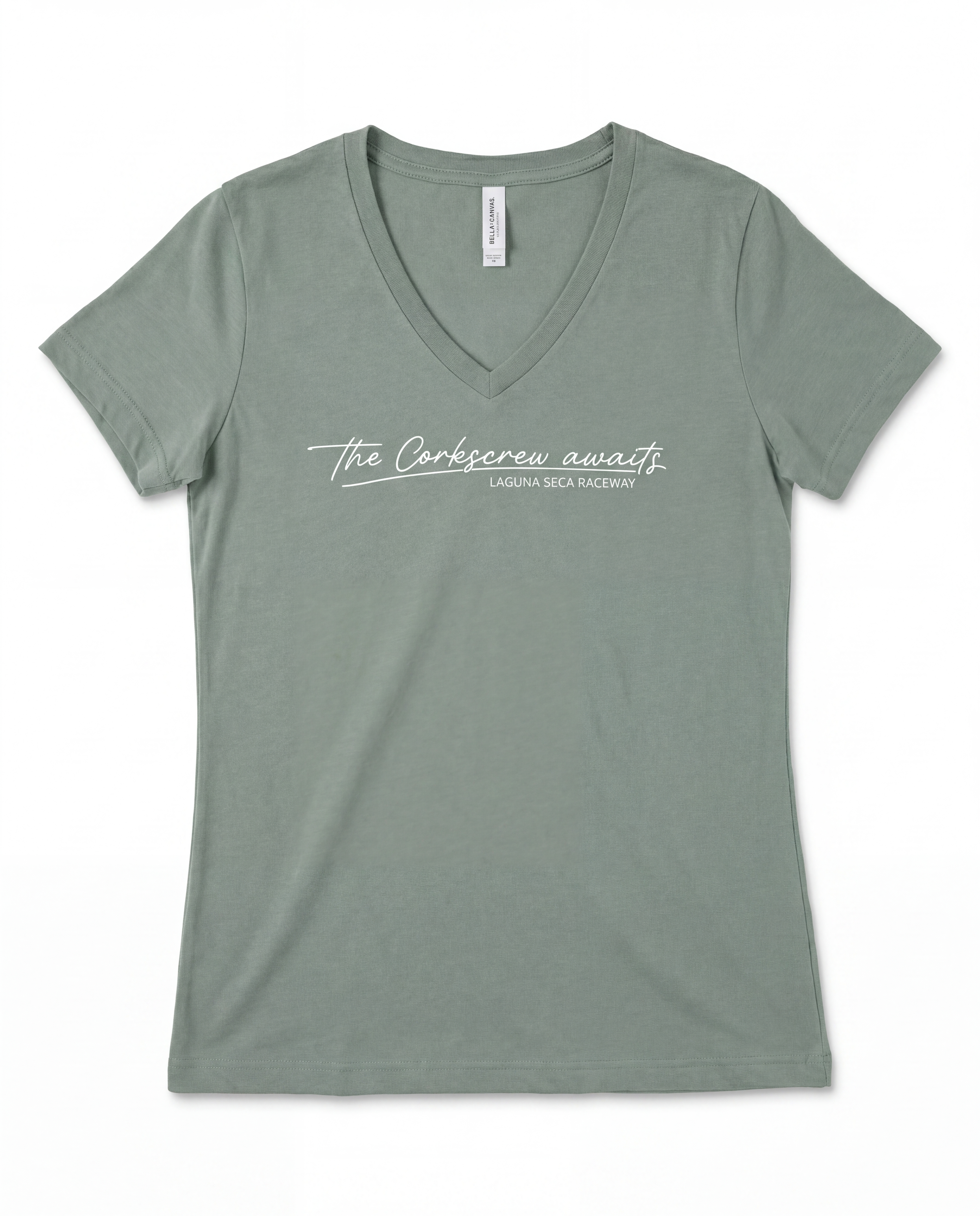 TEE- 26 LADIES CORKSCREW AWAITS