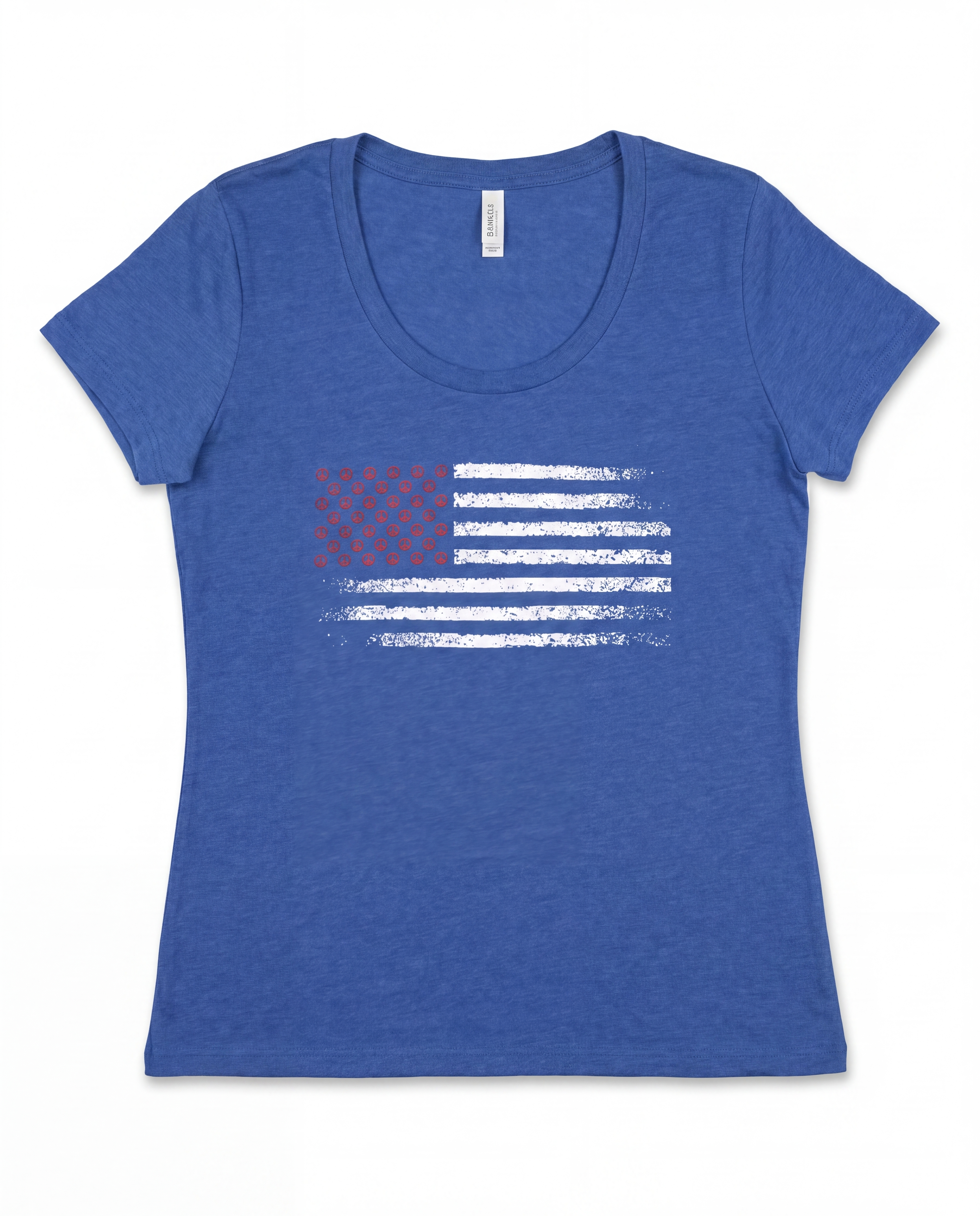 TEE-LADIES AMERICAN FLAG