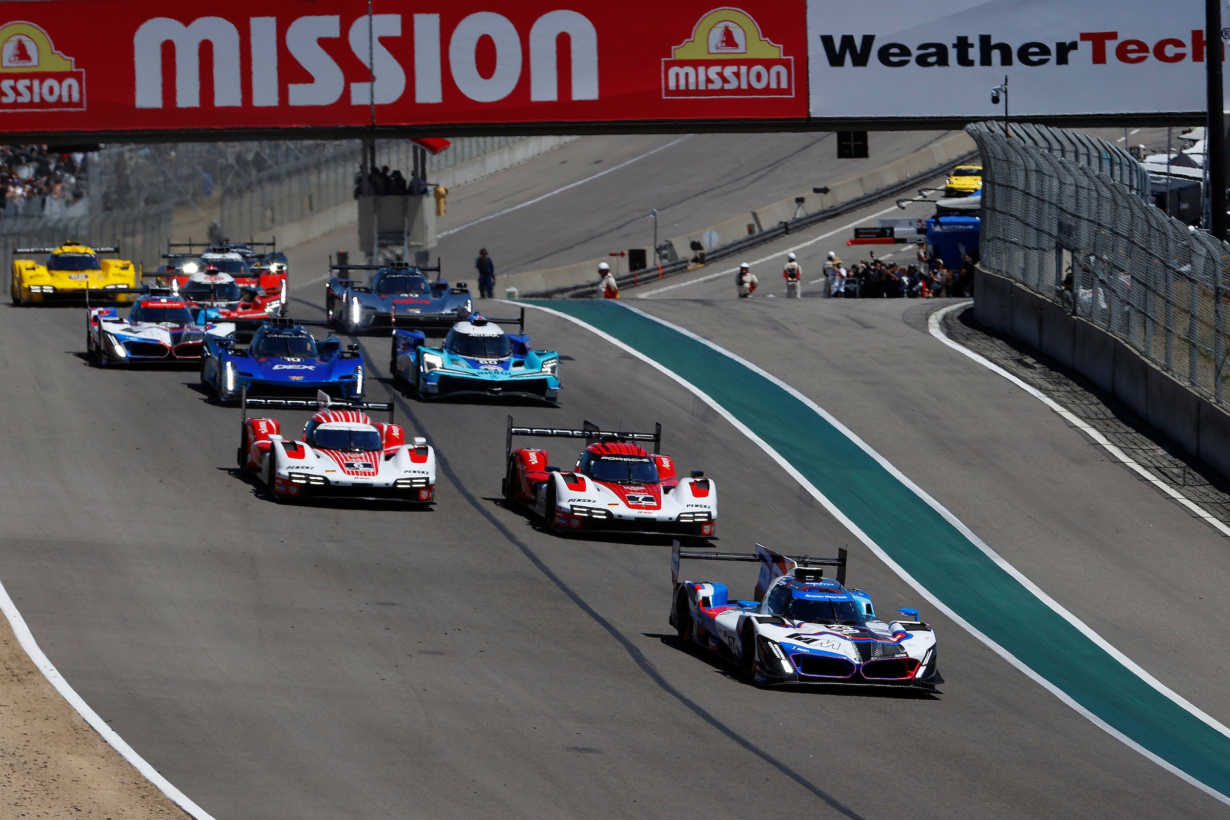 IMSA sports cars racing at WeatherTech Raceway Laguna Seca