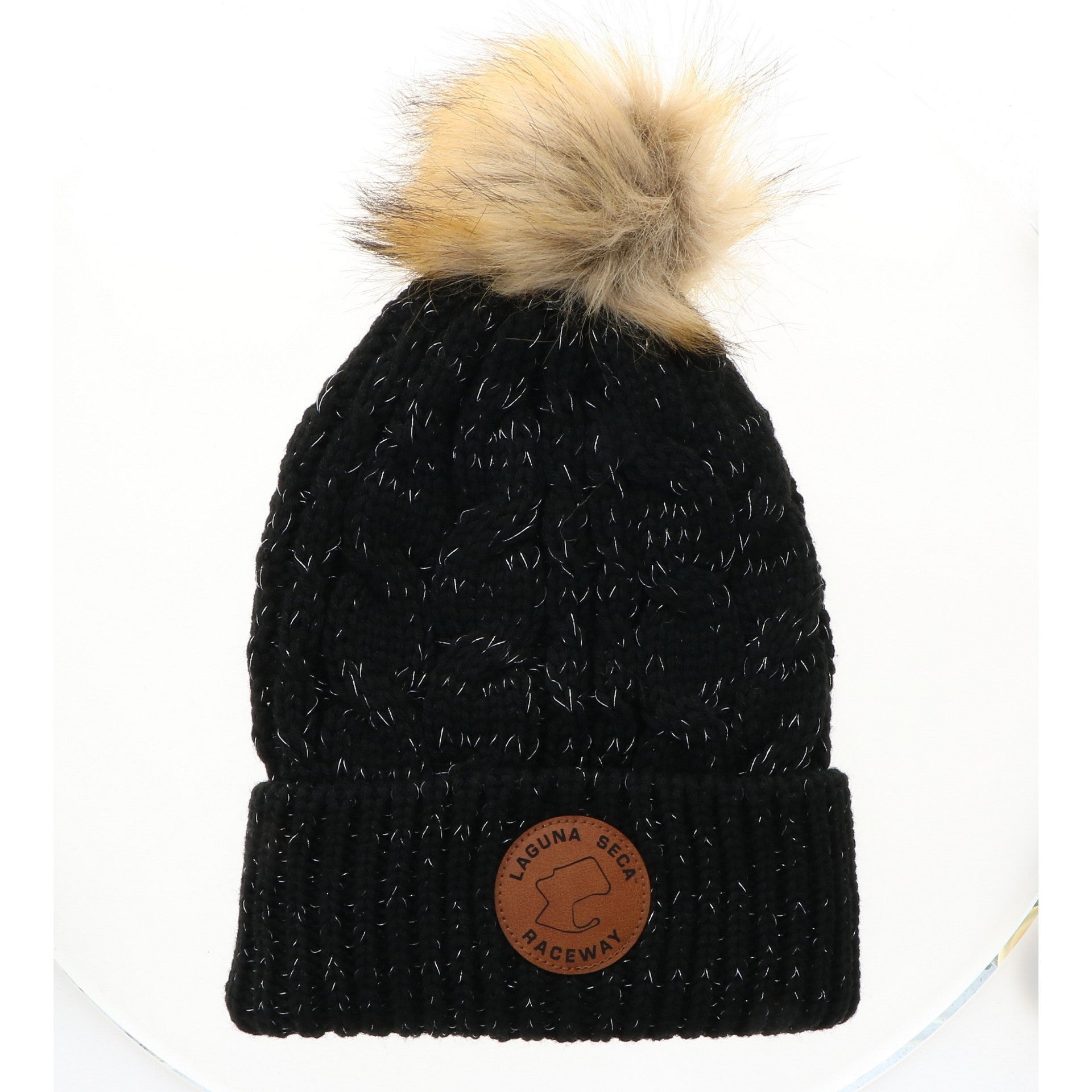HAT-25 LSR POM BEANIE